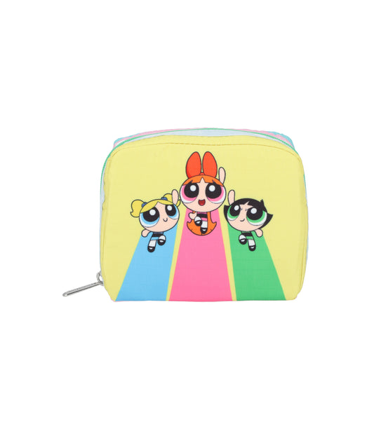Square Cosmetic<br>The Powerpuff Girls Yellow/Mint Square Cosmestic