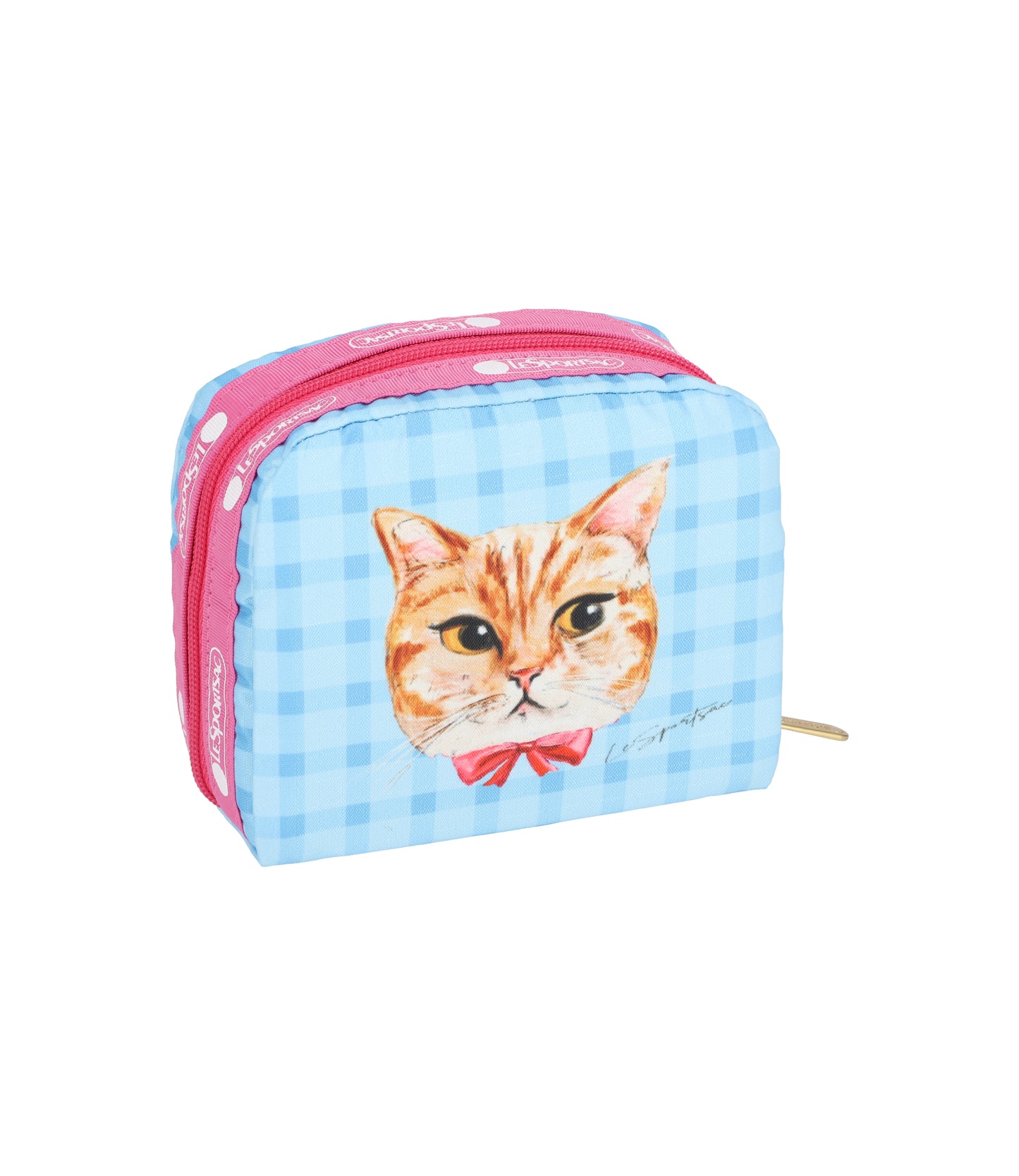 Square Cosmetic<br>Playful Cats Sweet Blue