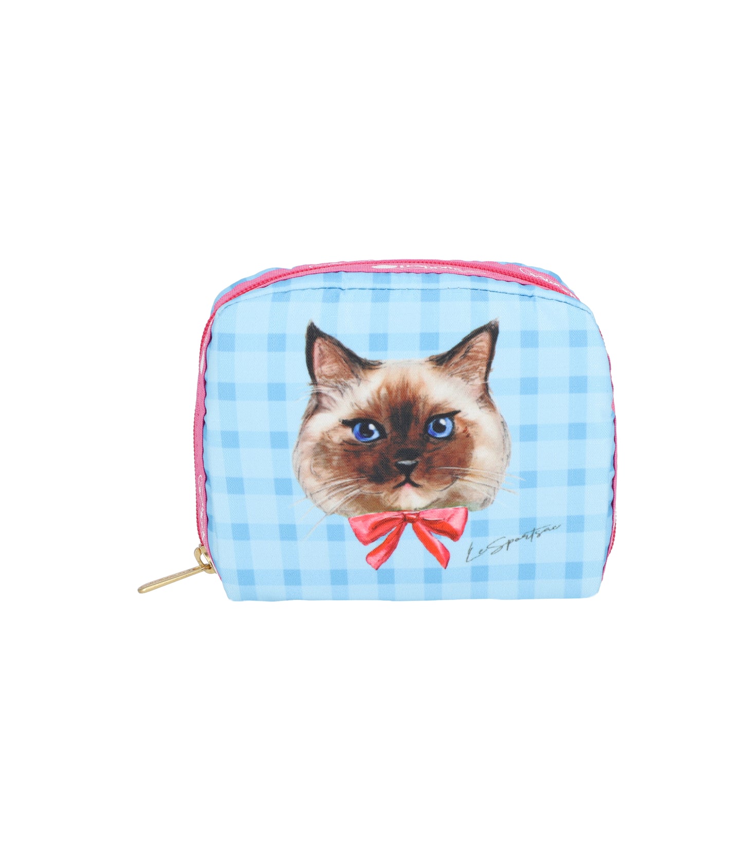 Square Cosmetic<br>Playful Cats Sweet Blue