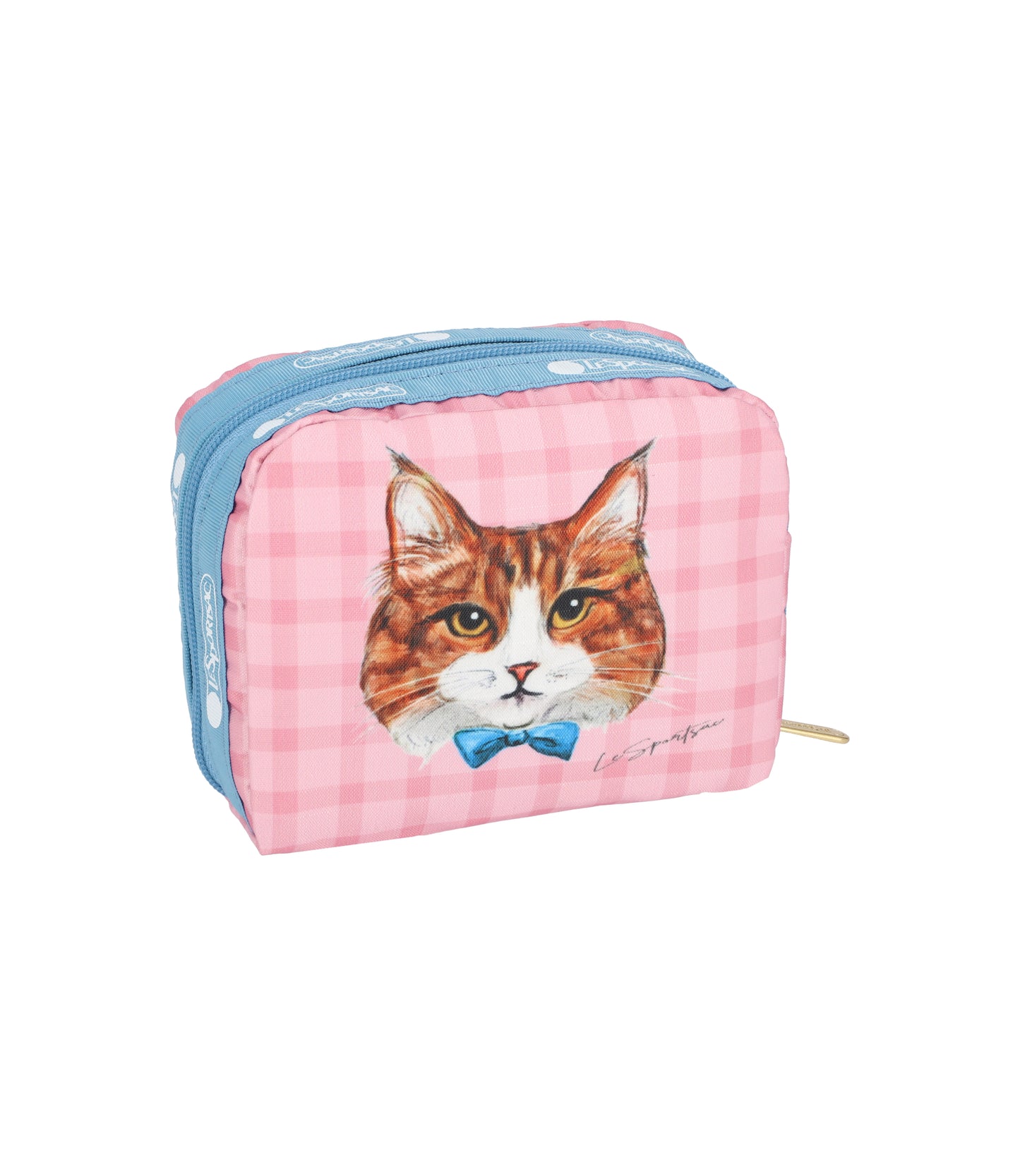 Square Cosmetic<br>Playful Cats Sweet Blue