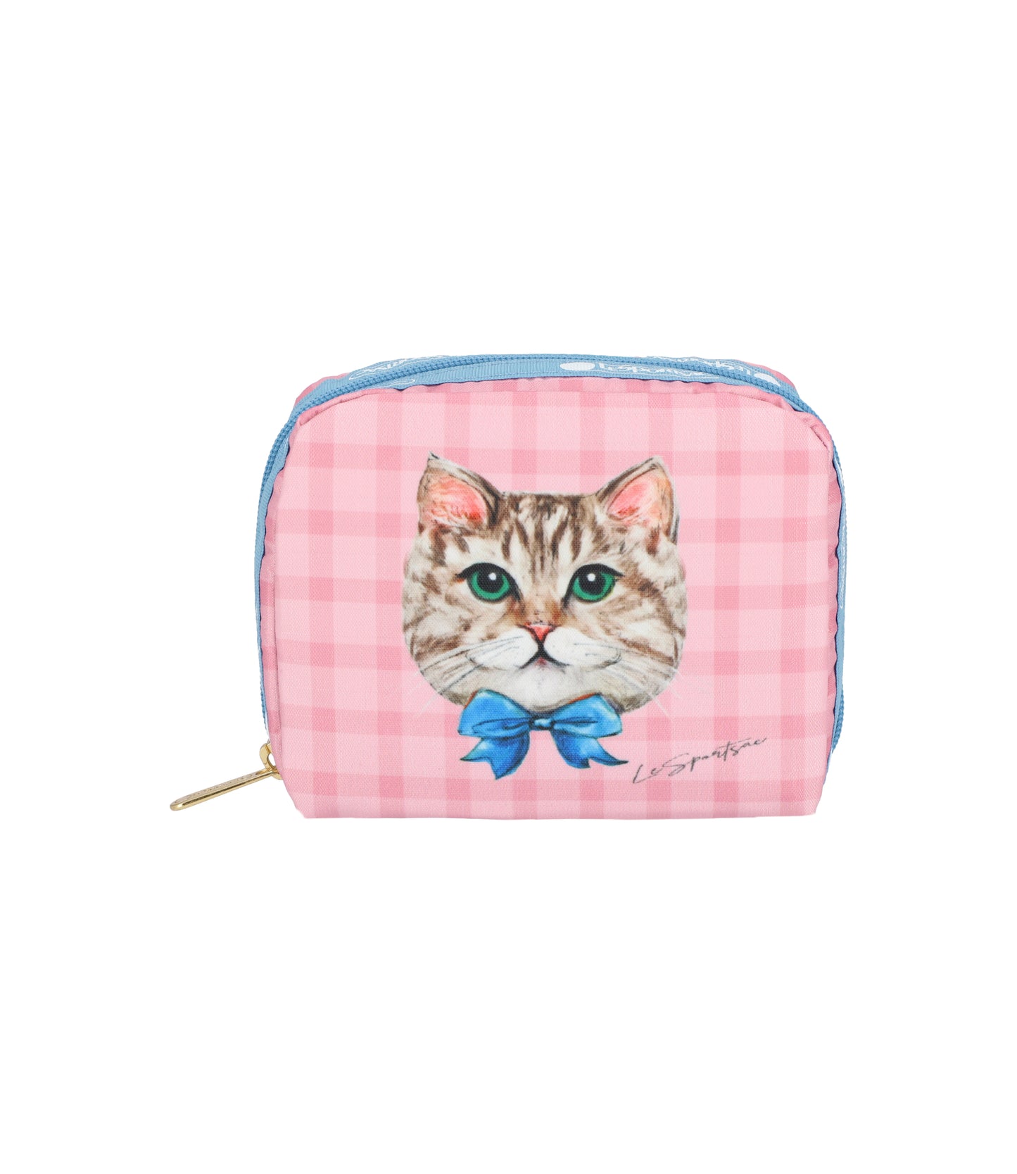Square Cosmetic<br>Playful Cats Sweet Blue