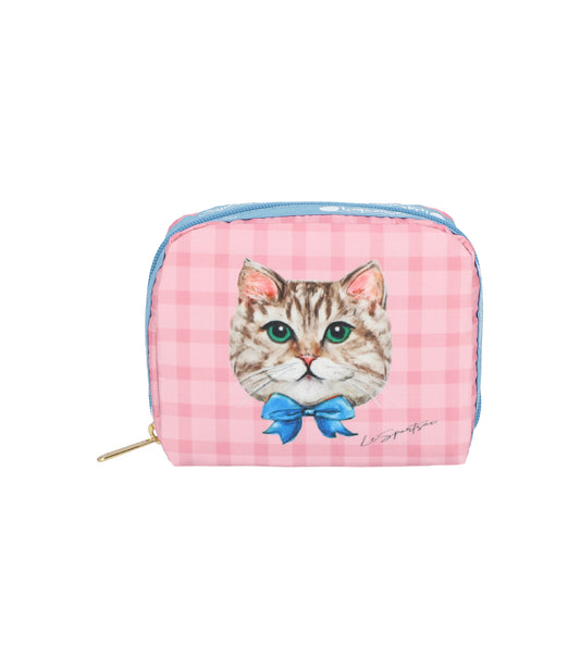 Square Cosmetic<br>Playful Cats Sweet Pink