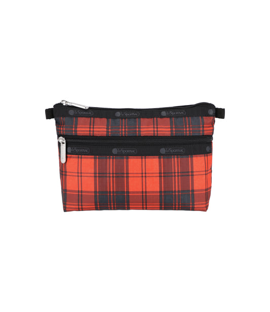 Cosmetic Clutch<br>Red Tartan