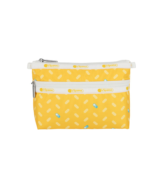 Cosmetic Clutch<br>Logo Toss Yellow