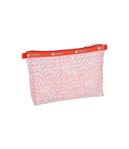 Cosmetic Clutch<br>Weave Pink