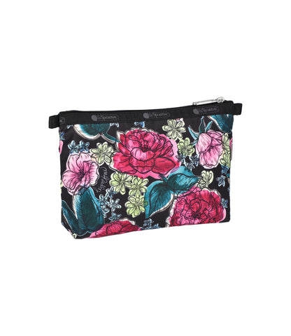 Cosmetic Clutch<br>Painted Blooms