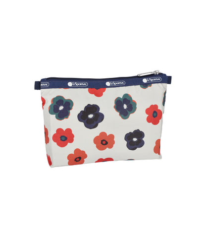 Cosmetic Clutch<br>Retro Ivory Floral