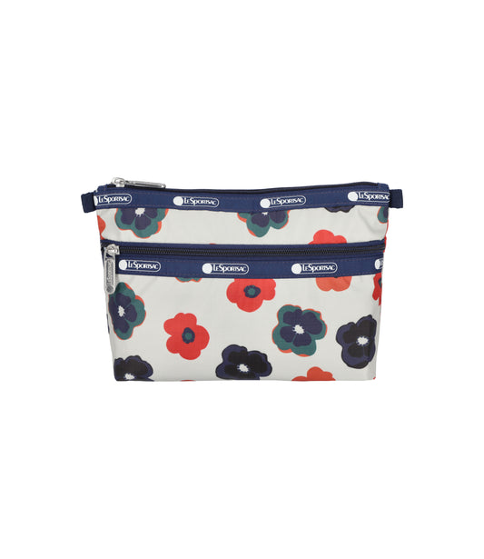 Cosmetic Clutch<br>Retro Ivory Floral