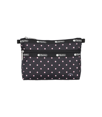 Cosmetic Clutch<br>Pink Geo Dot