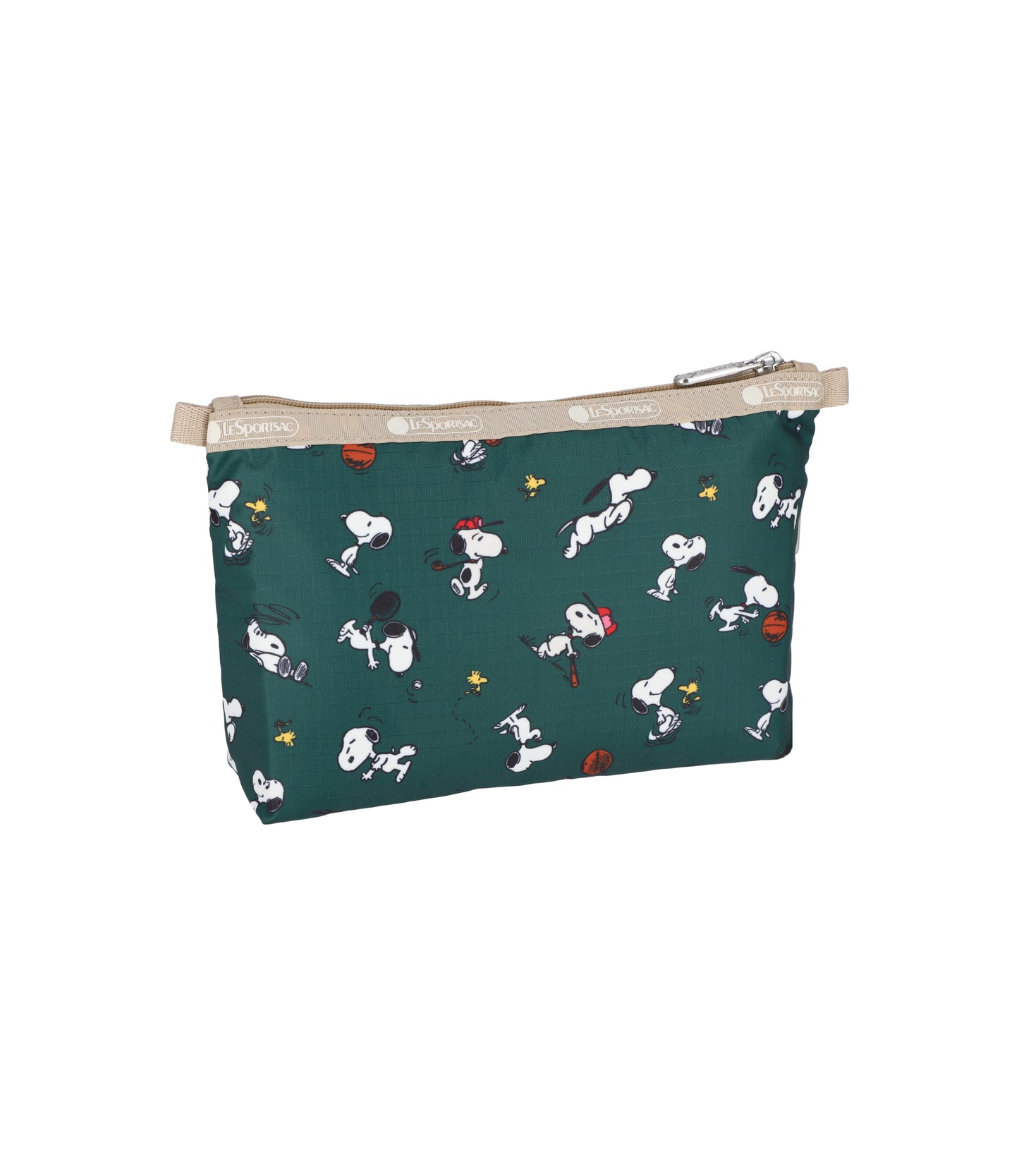 Cosmetic Clutch<br>Snoopy and Woodstock Green