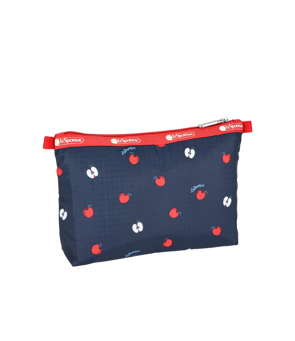 Cosmetic Clutch<br>Red Delicious Navy/Red