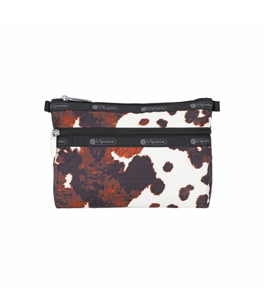 Cosmetic Clutch<br>Cow Chic