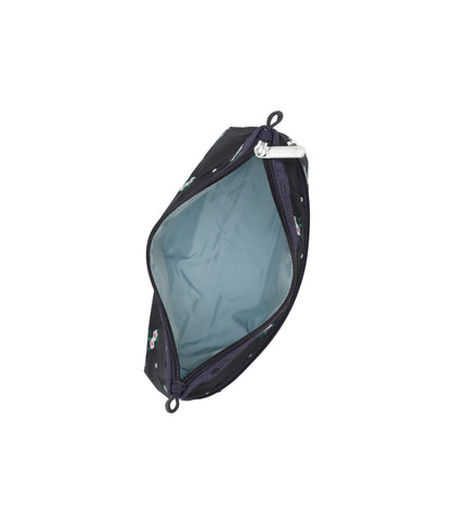 Cosmetic Clutch<br>Floral Lattice Embroidery