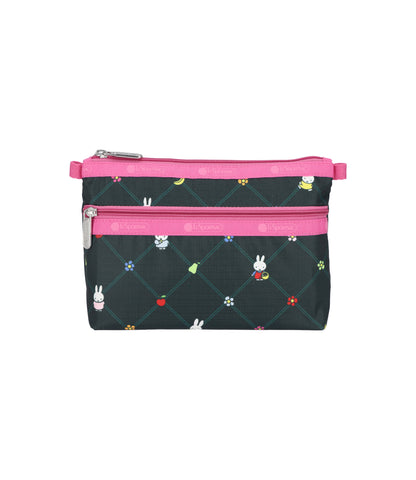 Cosmetic Clutch<br>Miffy Orchard Green/Pink