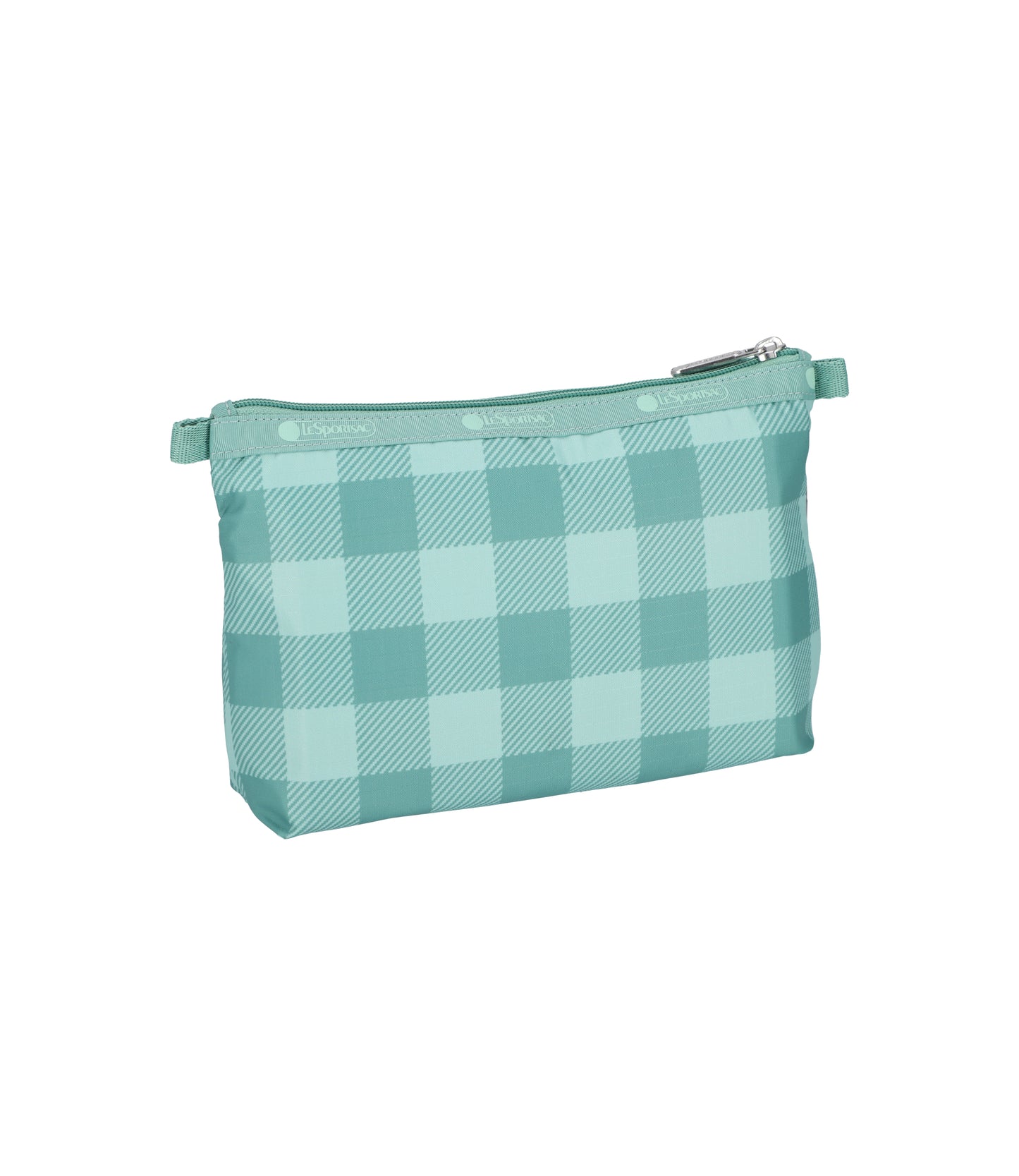 Cosmetic Clutch<br>Green Field Gingham