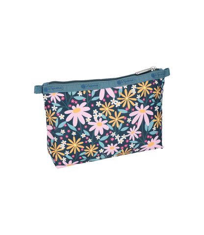Cosmetic Clutch<br>Retro Daisies