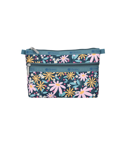 Cosmetic Clutch<br>Retro Daisies