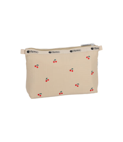 Cosmetic Clutch<br>Cherry Embroidery