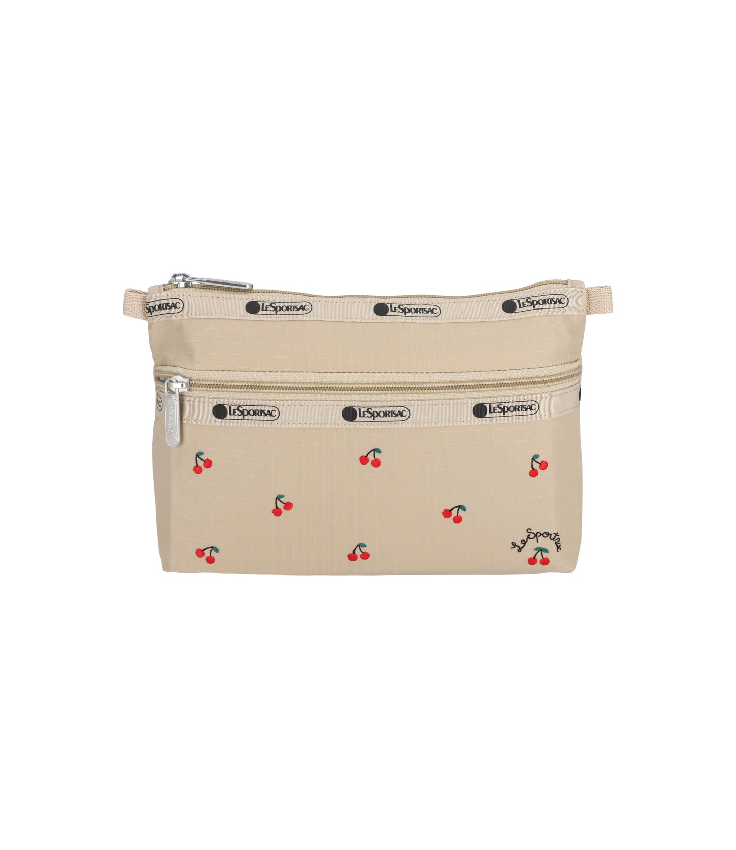 Cosmetic Clutch<br>Cherry Embroidery