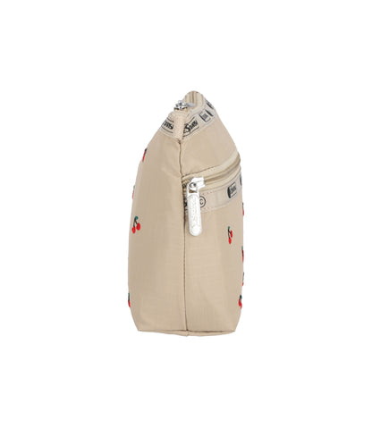 Cosmetic Clutch<br>Cherry Embroidery