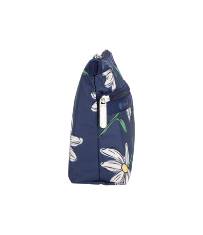 Cosmetic Clutch<br>Floral Blooms Navy
