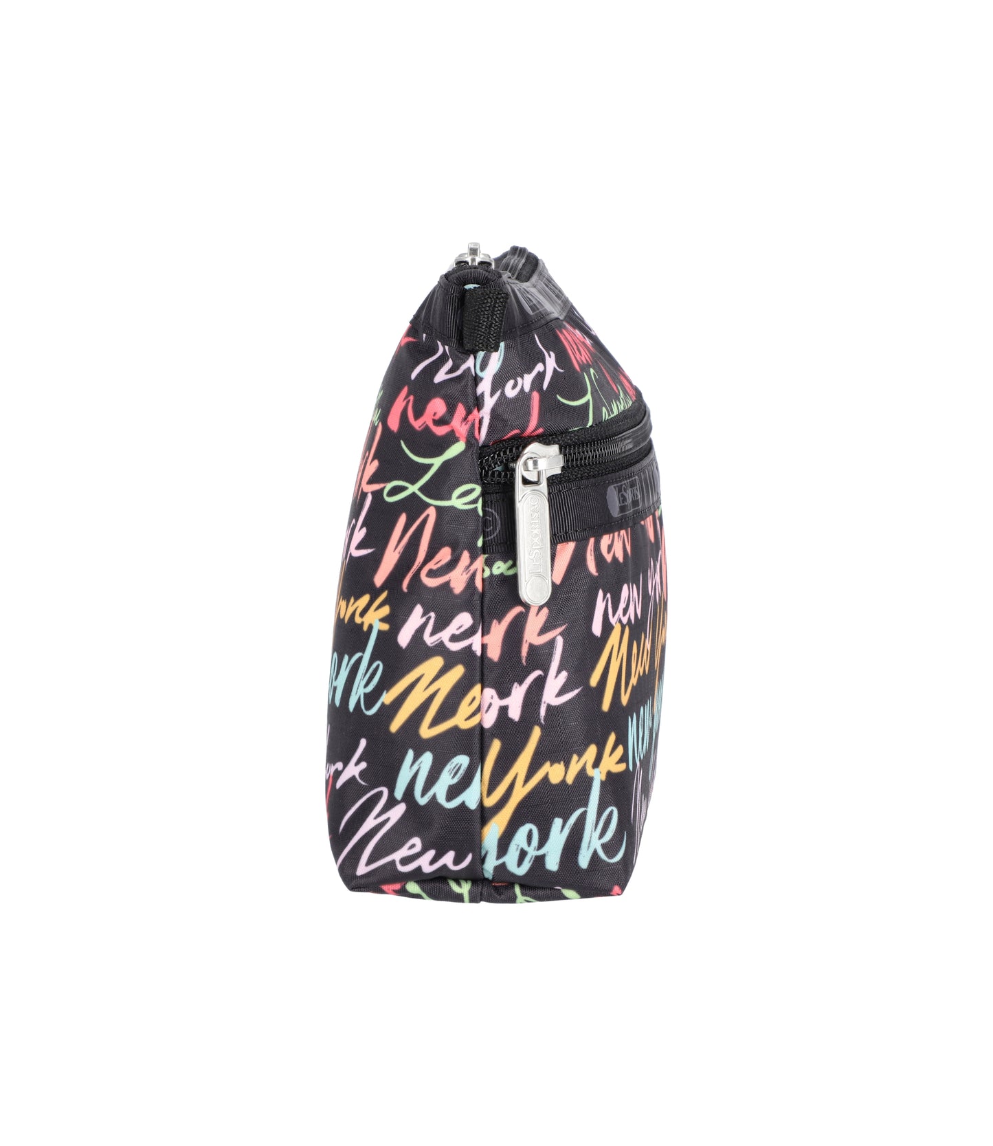 Cosmetic Clutch<br>NYC Script Black