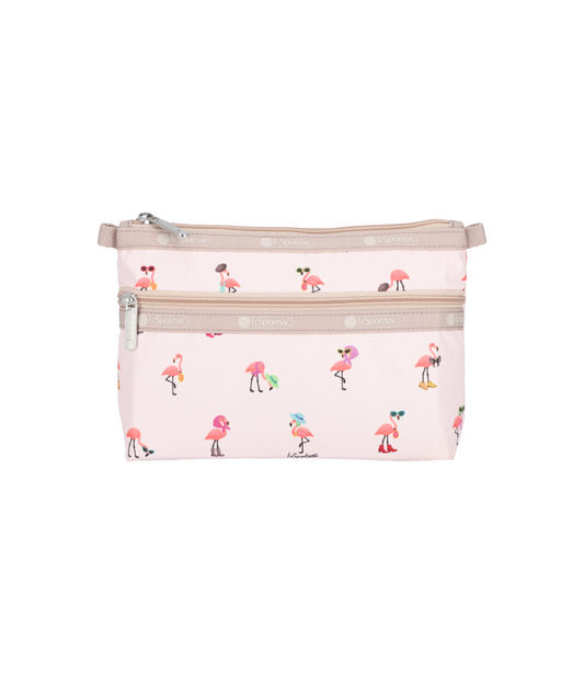 Cosmetic Clutch<br>Flamingo Party