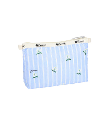 Cosmetic Clutch<br>Jasmine Stripe