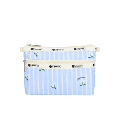Cosmetic Clutch<br>Jasmine Stripe