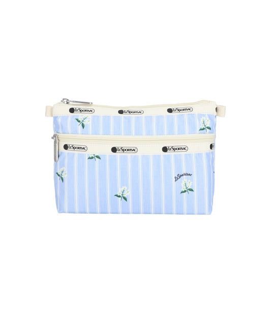 Cosmetic Clutch<br>Jasmine Stripe