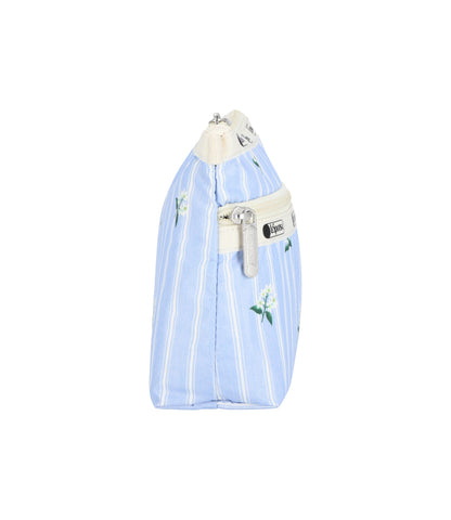Cosmetic Clutch<br>Jasmine Stripe