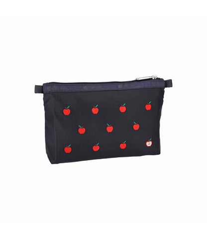 Cosmetic Clutch<br>Red Apple Embroidery