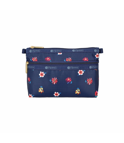 Cosmetic Clutch<br>Starry Night Florals