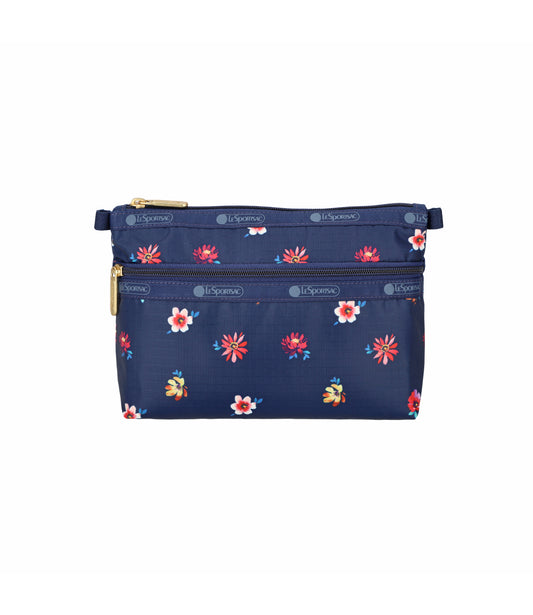 Cosmetic Clutch<br>Starry Night Florals