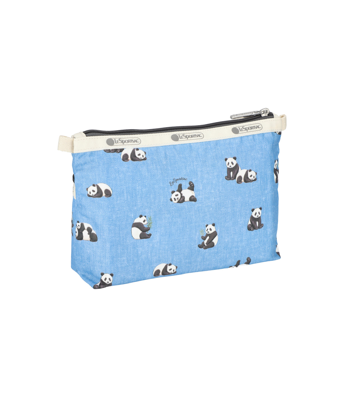 Cosmetic Clutch<br>Relaxing Panda Indigo