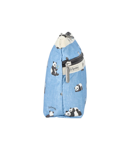 Cosmetic Clutch<br>Relaxing Panda Indigo