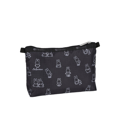 Cosmetic Clutch<br>Miffy Black Stencil