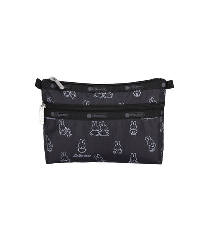 Cosmetic Clutch<br>Miffy Black Stencil