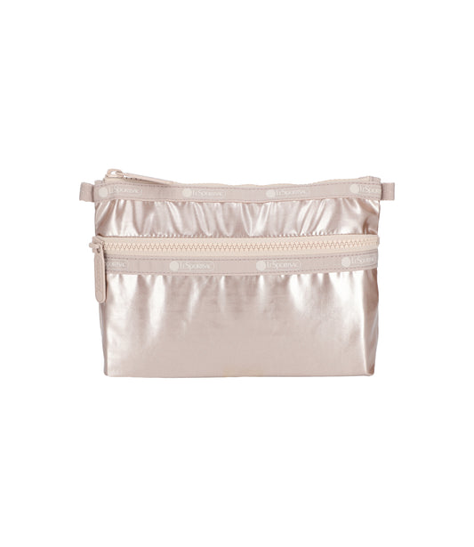 Cosmetic Clutch<br>Rose Gold Shine