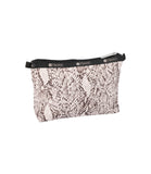 Cosmetic Clutch<br>Classic Python Ivory