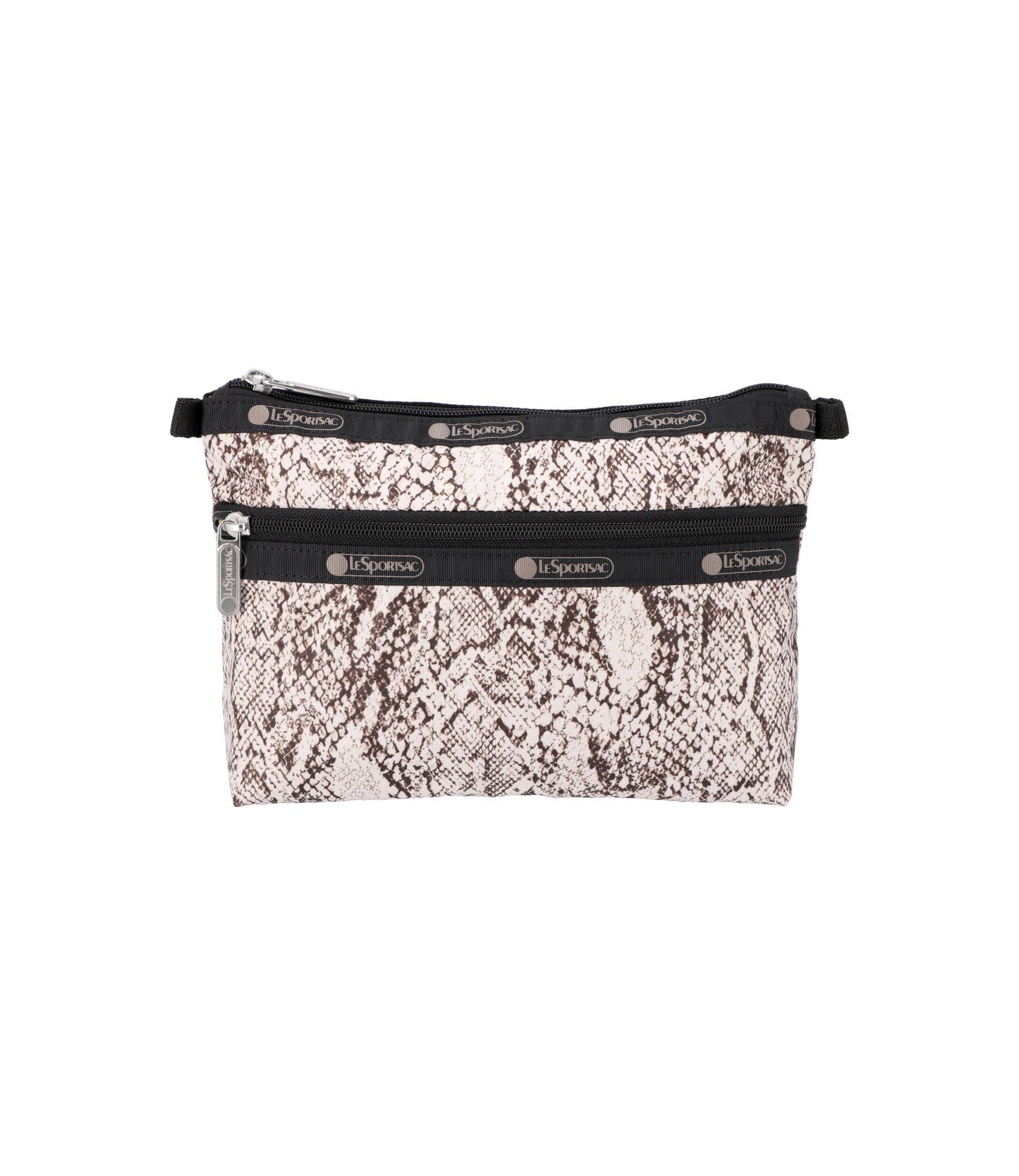 Cosmetic Clutch<br>Classic Python Ivory