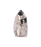 Cosmetic Clutch<br>Classic Python Ivory