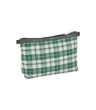 Cosmetic Clutch<br>Autumn Green Check