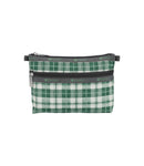 Cosmetic Clutch<br>Autumn Green Check