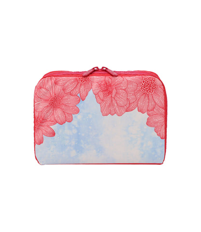 Extra Large Rectangular Cosmetic<br>Summer Garden Og