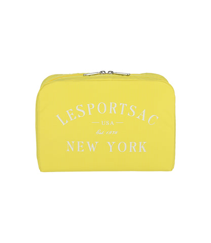 Extra Large Rectangular Cosmetic<br>Primrose Yellow Logo Cosmetic