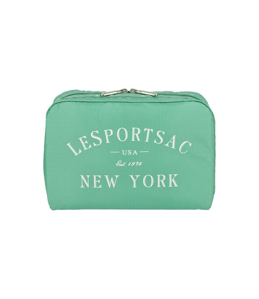 Extra Large Rectangular Cosmetic<br>Sage Green Logo Cosmetic