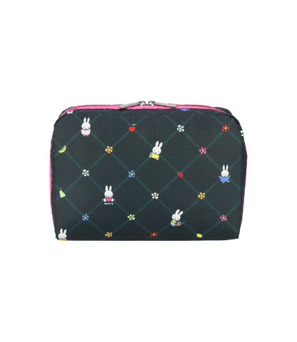 Extra Large Rectangular Cosmetic<br>Miffy Orchard Green/Pink