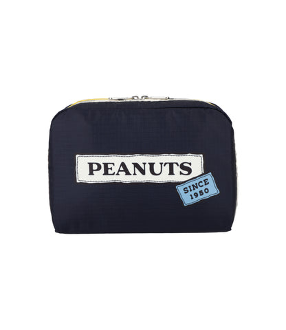 Extra Large Rectangular Cosmetic<br>Peanuts Patchwork Cosmetic