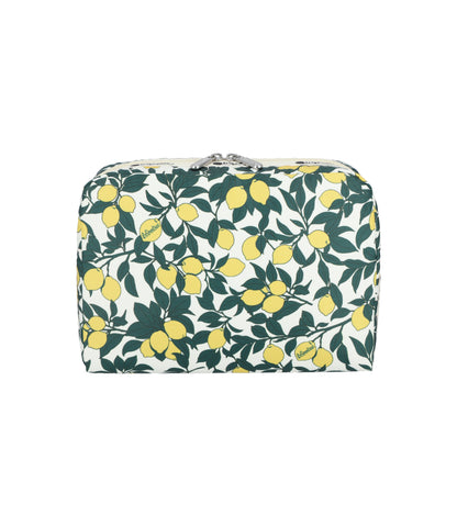 Extra Large Rectangular Cosmetic<br>Lemon Orchard